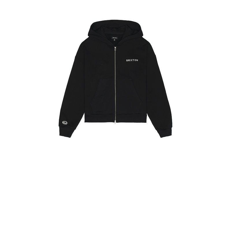 Brixton Embroidered Heavyweight Oversized Full Zip Hoodie (L)