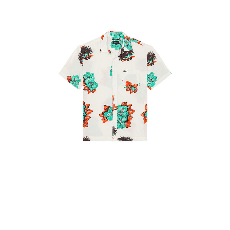 Brixton Cru Print Relaxed Short Sleeve Shirt (M)