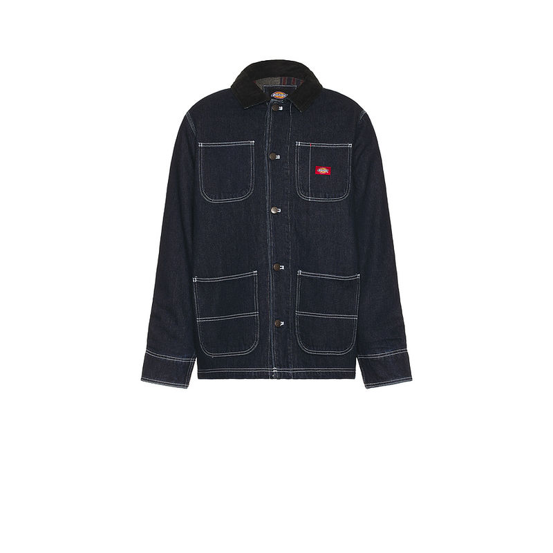 Dickies Denim Blanket Lined Chore Coat (L)