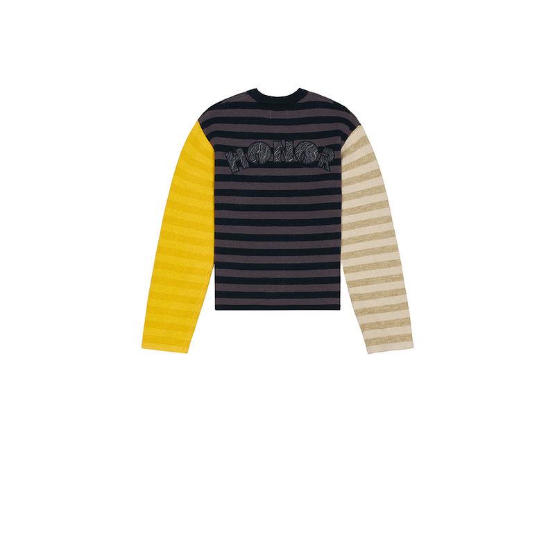 Honor The Gift Multi Stripe Crew Neck Sweater (L)