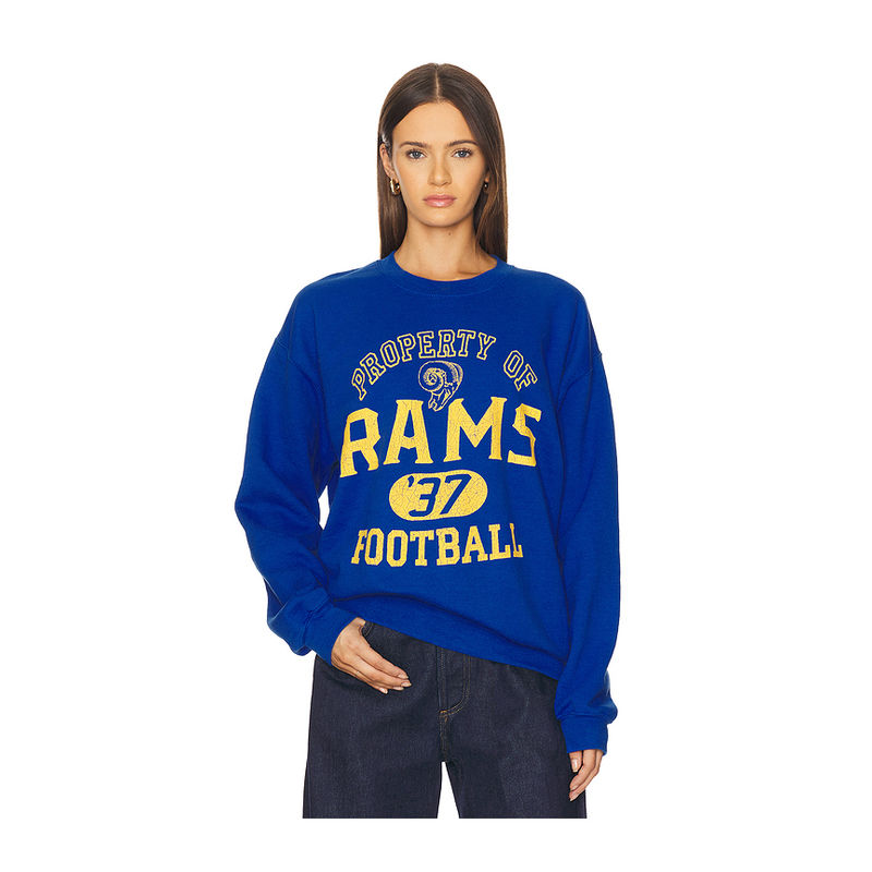 Junk Food Rams Property Crew Fleece Sweatshirt (L)