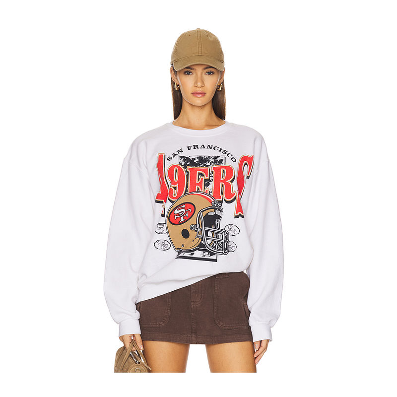 Junk Food 49ers Conversion Crew Fleece Sweatshirt (L)