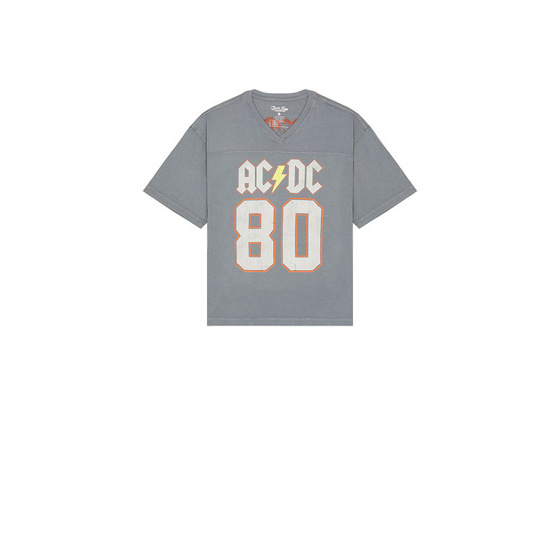 Junk Food ACDC Back In Black Tour V-Neck Yoke Tee (L/XL)