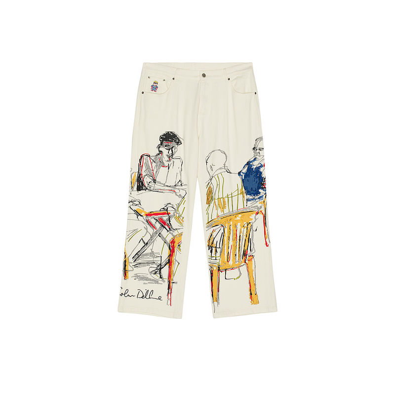 KidSuper Dominos Embroidery Jeans (L)