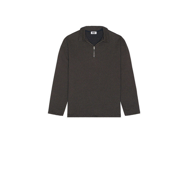KROST Mini Jacquard Zip Polo (L)