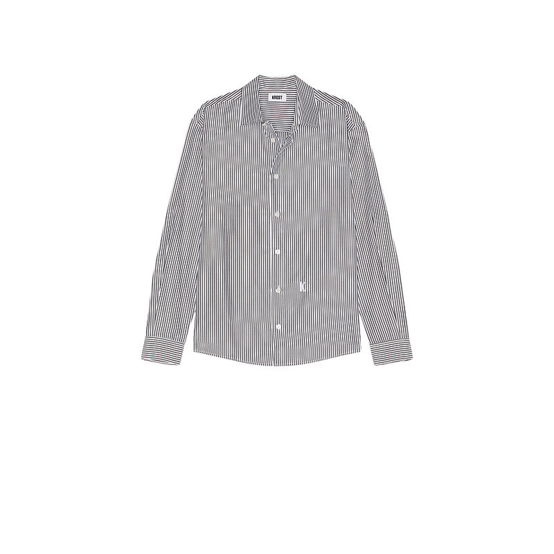 KROST Embroidered Striped Shirt (L)