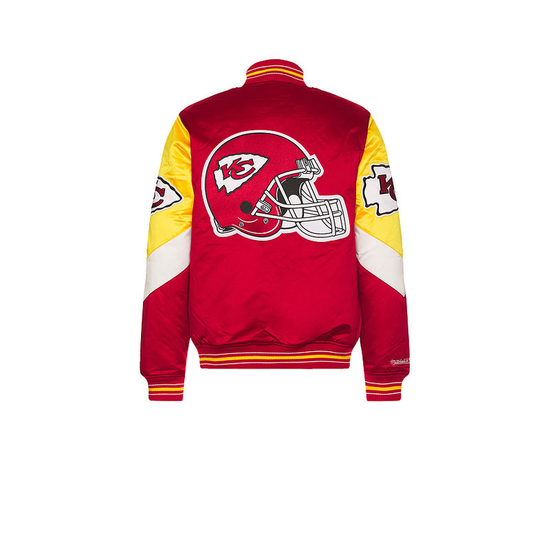 Mitchell & Ness NFL Chiefs Throw It Back Heavyweight Satin Jacket (L)