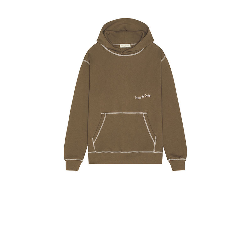 Museum of Peace and Quiet Wordmark Reverse Stitched Hoodie (M)