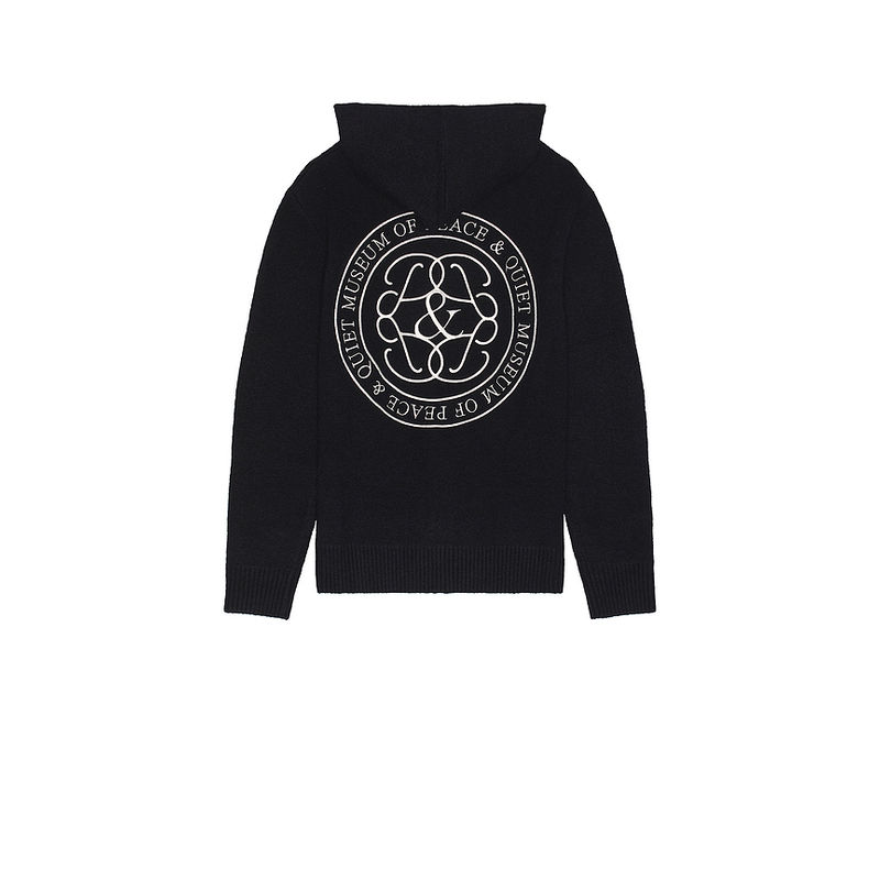 Museum of Peace and Quiet Symbol Mohair Zip-Up Hoodie (M)
