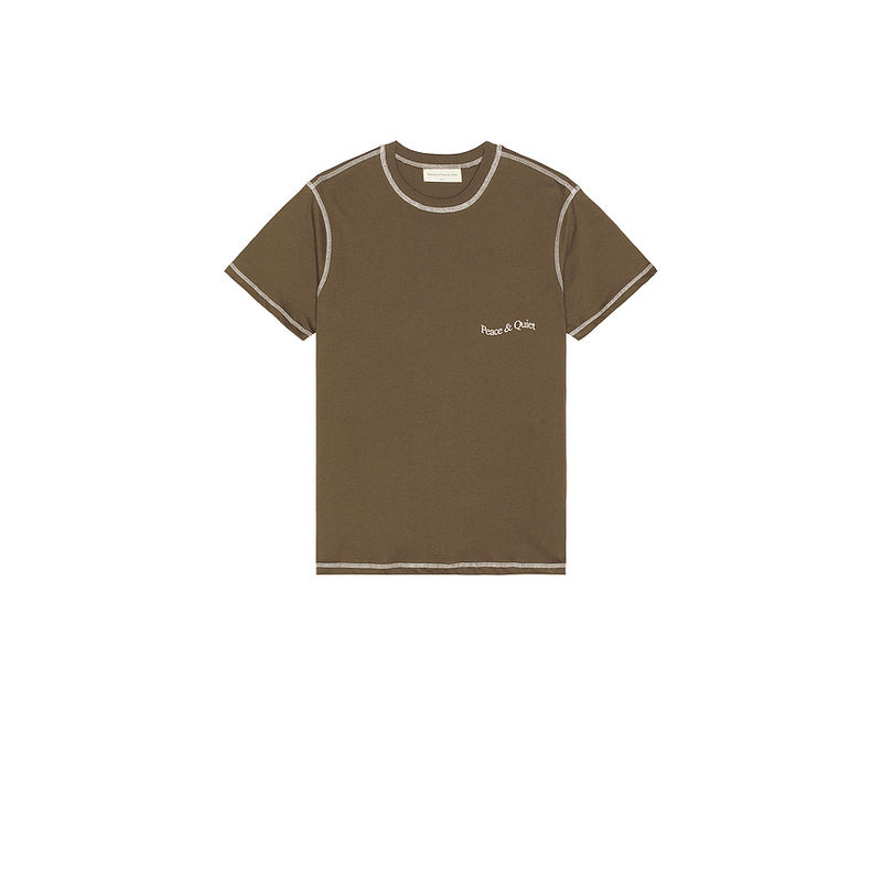 Museum of Peace and Quiet Wordmark Reverse Stitched T-Shirt (L)