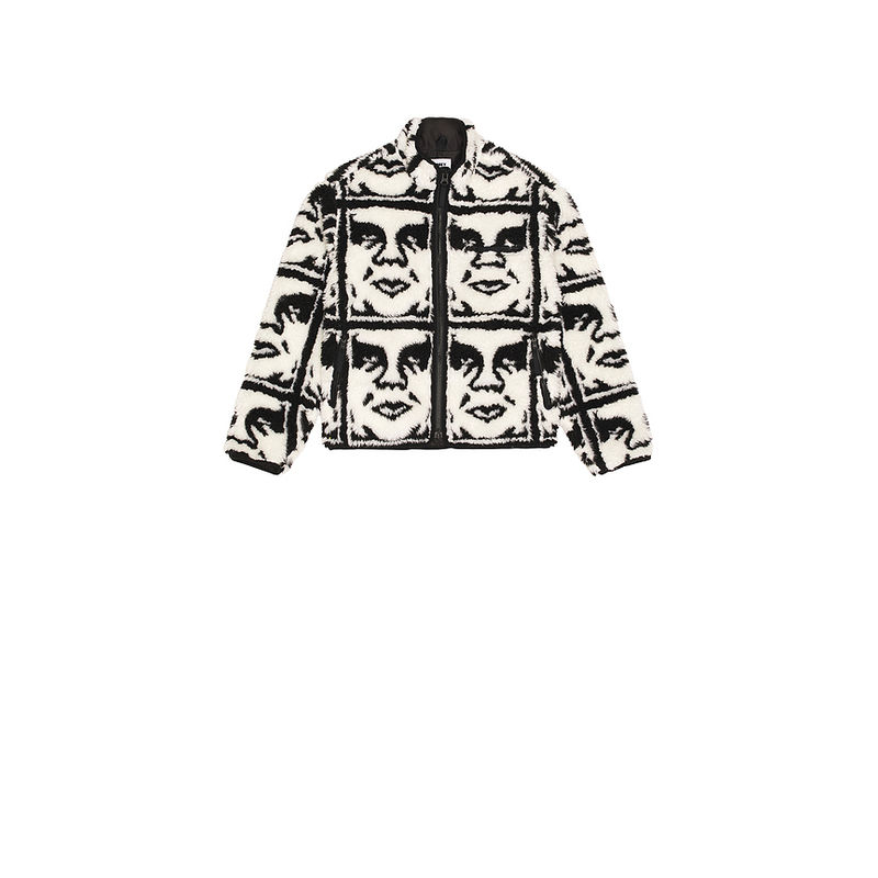 Obey Repeated Icon Sherpa Jacket (M)