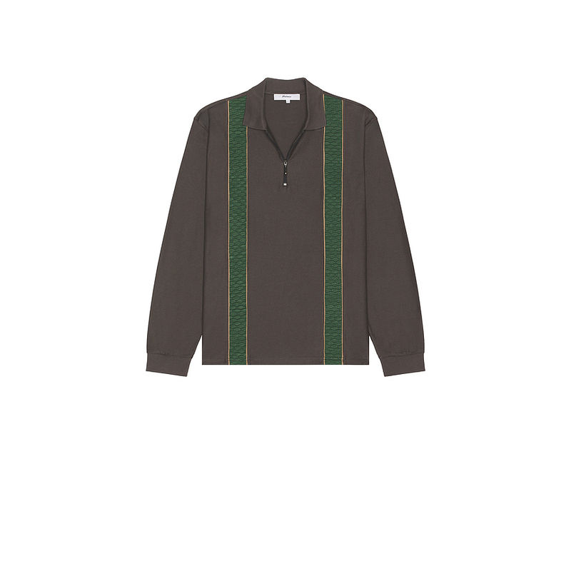 Palmes Society Long Sleeve Zip Polo (L)