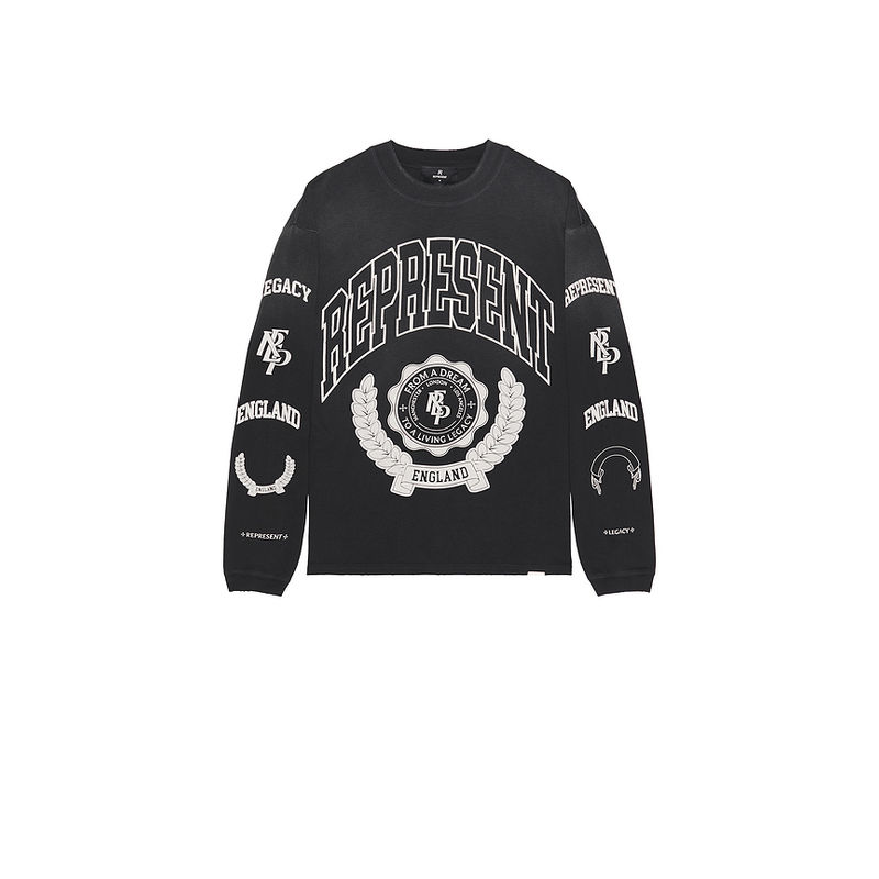REPRESENT Legacy Crest Long Sleeve Tee (M)