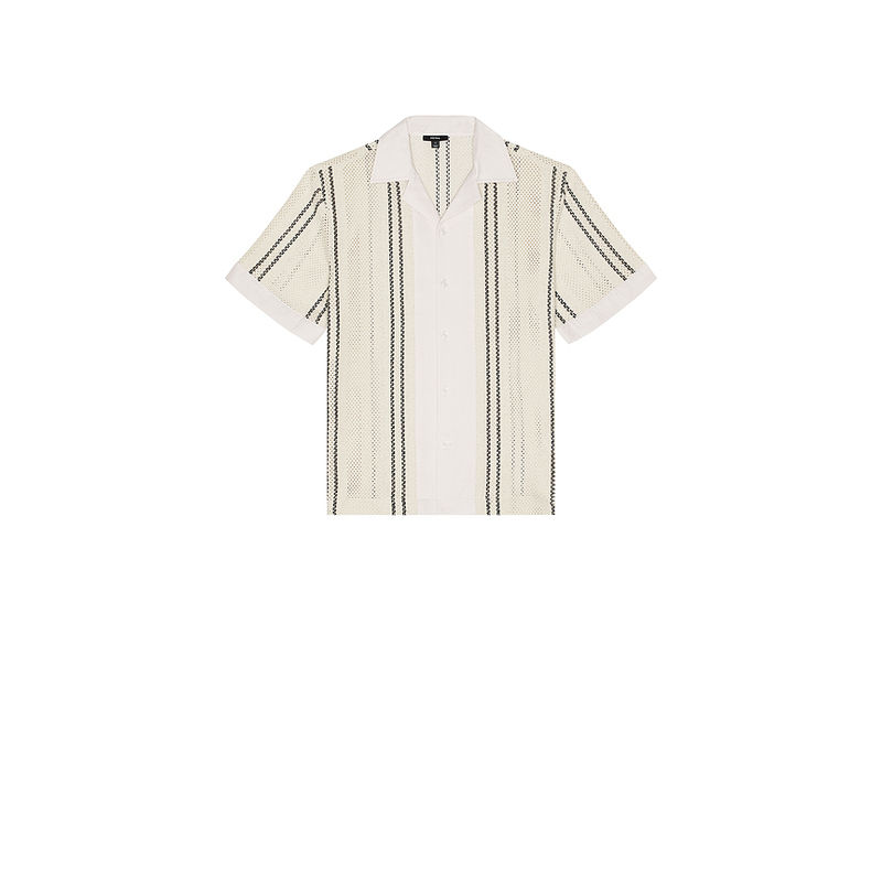 Reiss Opal Stripe Short Sleeve Shirt (L)
