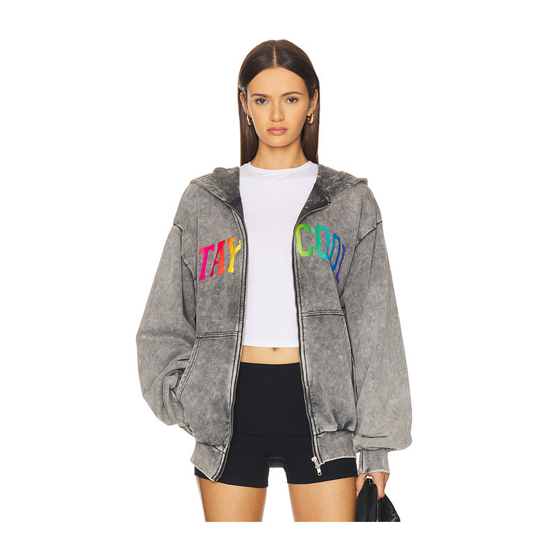 Stay Cool Arch Zip Logo Hoodie (L)