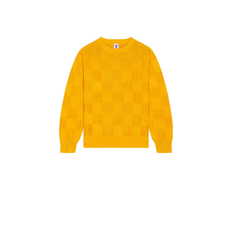 Service Works Check Knit Crewneck Sweater (L)