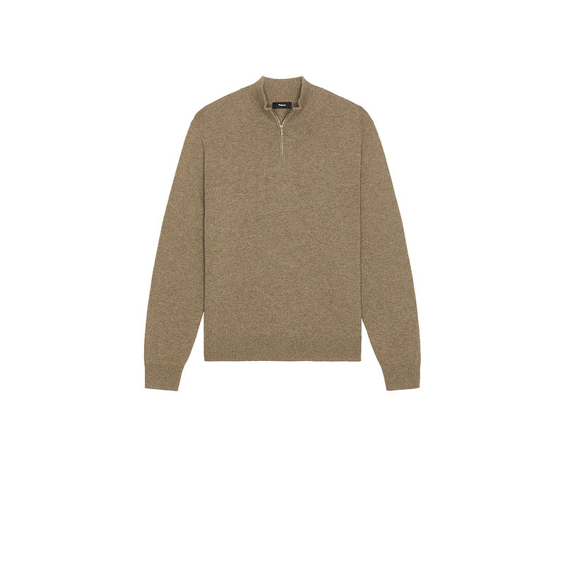 Theory Hilles Cashmere Quarter Zip Sweater (L)