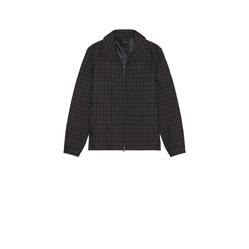 Vince Plaid Zip Jacket (M)