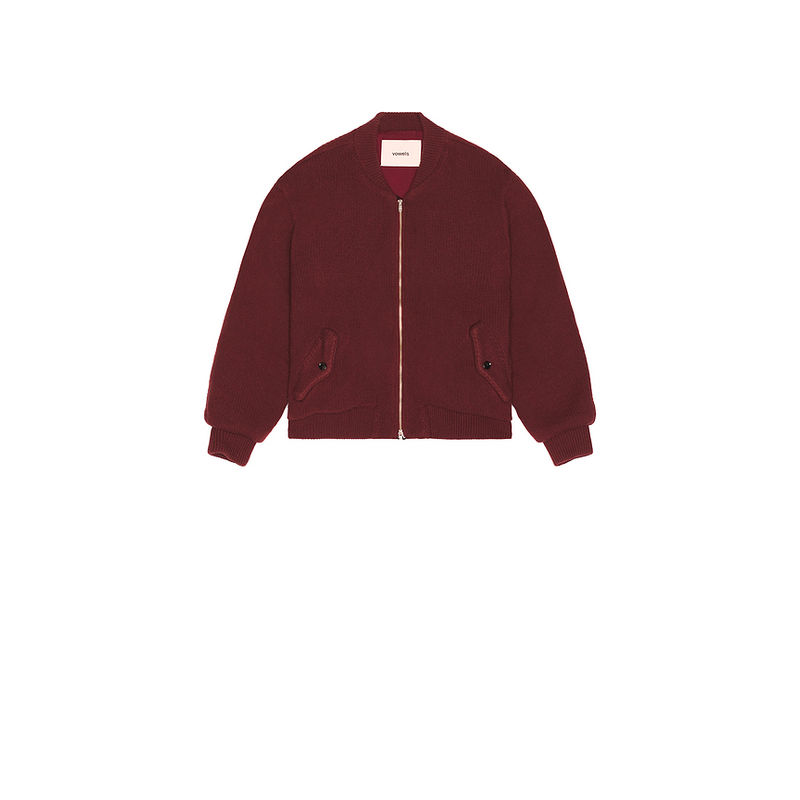 vowels Knitted Bomber Jacket (3)