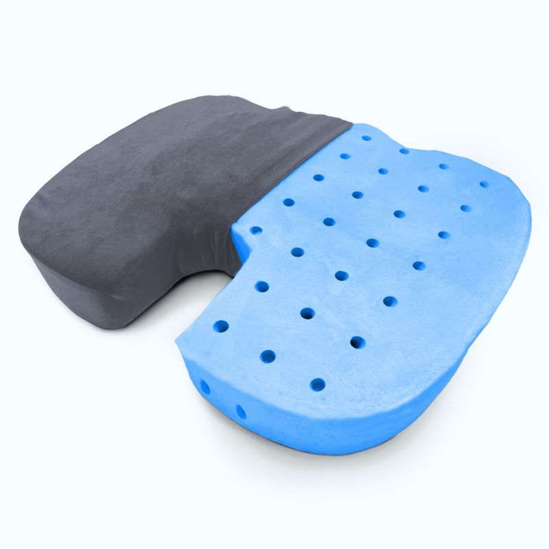 Buy SLEEPSIA Memory Foam Gel Ventilated U Shaped Coccyx Seat Cushion