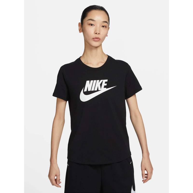 Nike Sportswear Women Black T-shirt (L)