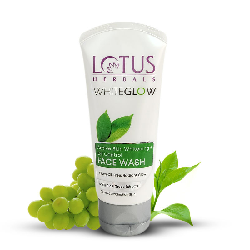 Lotus Herbals WhiteGlow Active Skin Whitening + Oil Control Face Wash