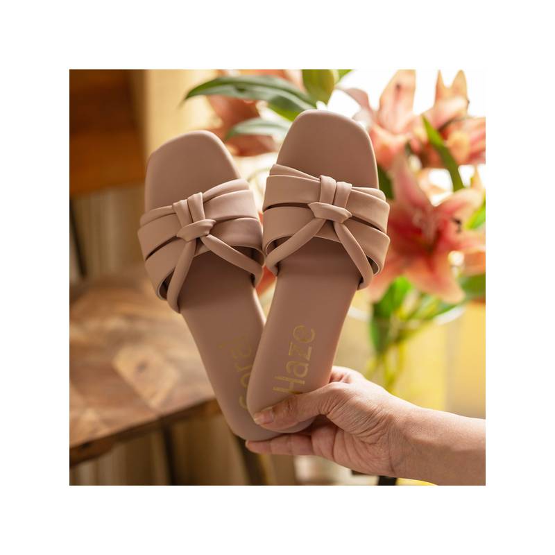 Coral Haze Nude Gigi Flats for Women (UK 2)