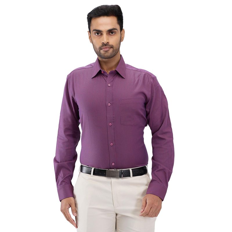 Light Purple Signature Twill Shirt - Eton