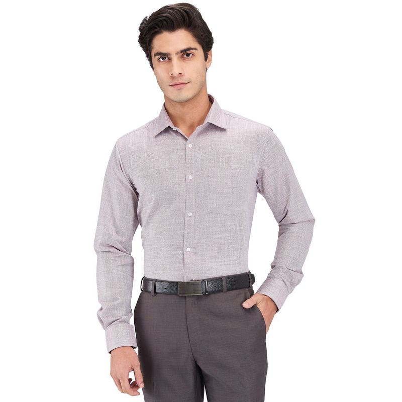 Park Avenue Slim Fit Checks Medium Maroon Formal Shirt (44)