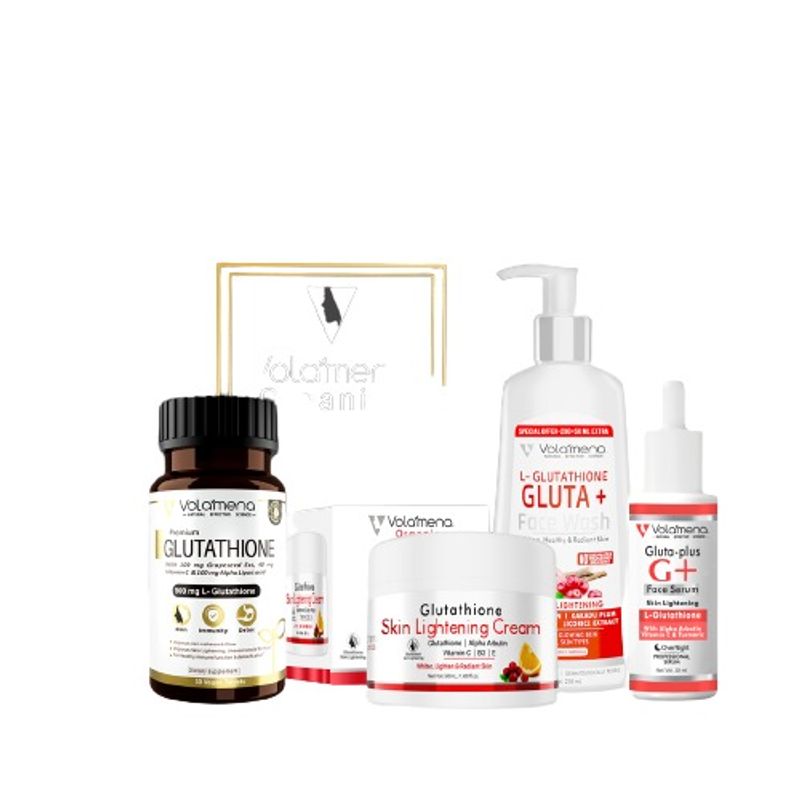 volamena glutathione skin lightening fairness cream nutrition supplements tablet for whitening, Glow with L-Glutathione 500mg 30 Tablets Volamena Nutrition Marine Collagen powder