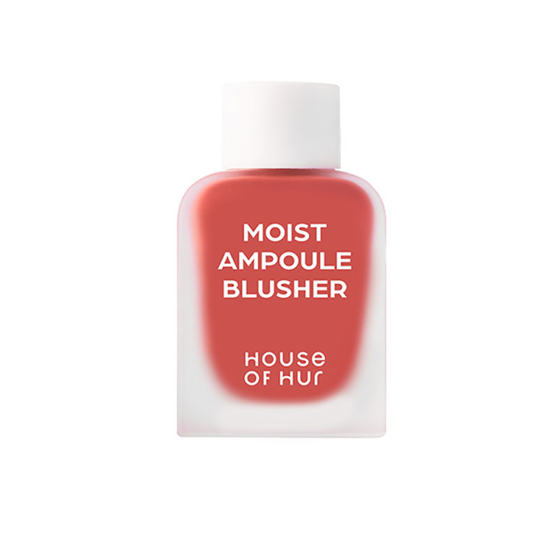 House of Hur Moist Ampoule Blusher 05 Peach Coral Hydrating Liquid Blush with Seamless Finish