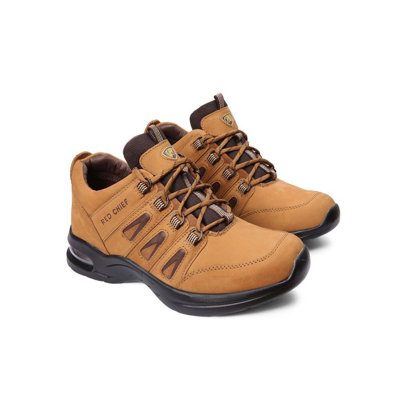 Buy Red Chief Brown Flat Boots Leather Casual Shoes Online