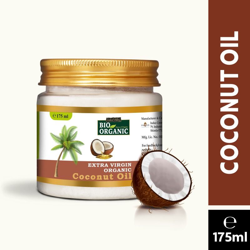 Indus Valley Bio 100% Organic Extra Virgin Coconut Hair & Skin Oil