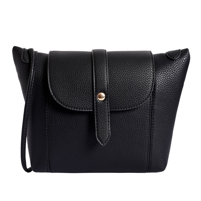 Lino Perros Black Sling Bag: Buy Lino Perros Black Sling Bag Online at ...