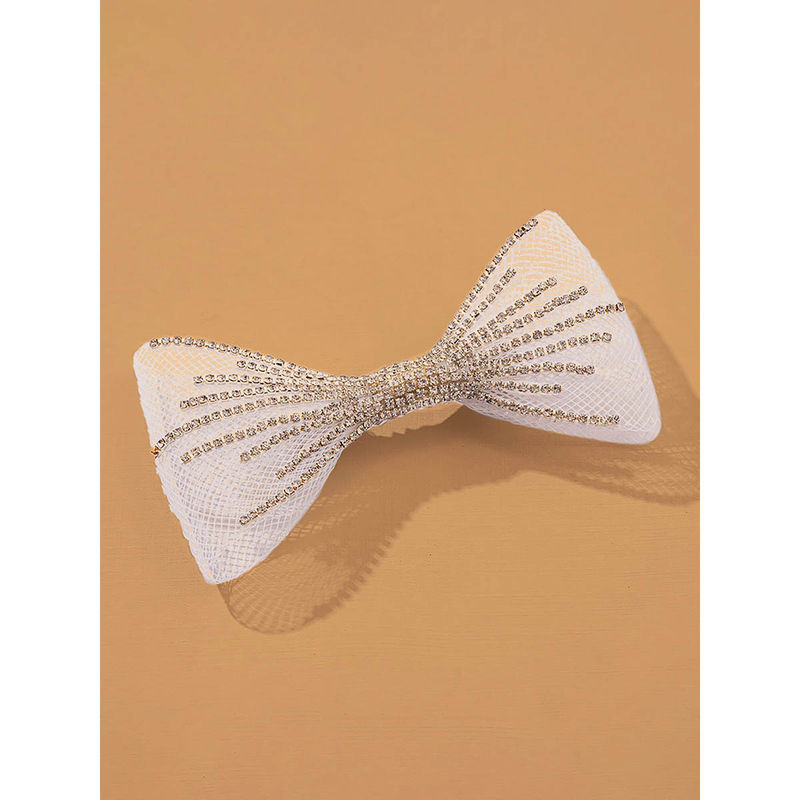 Hair Drama Co Crystal Hair Bow Alligator Clip - Pink