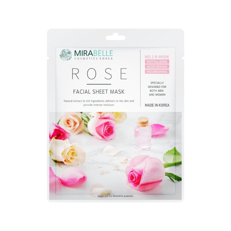 Mirabelle Korea Rose Essential Facial Sheet Mask