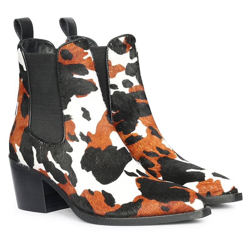 Saint G Womens Multi-Color Leather Ankle Chelsea Boots (EURO 36)