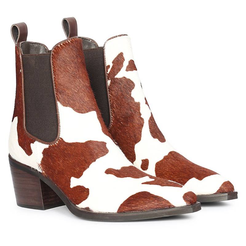 Saint G Womens Multi-Color Leather Ankle Chelsea Boots (EURO 36)