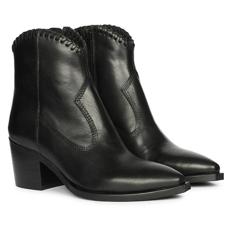 Saint G Womens Black Leather Boots (EURO 36)