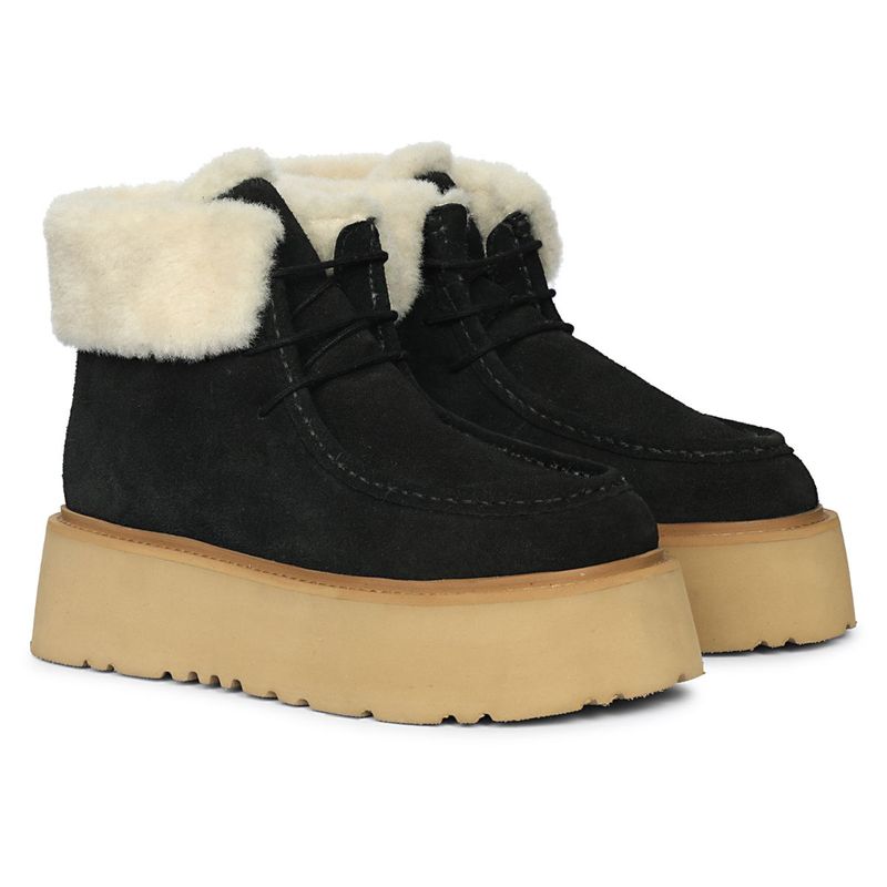 Saint G Womens Black Leather Ankle Boots (EURO 40)