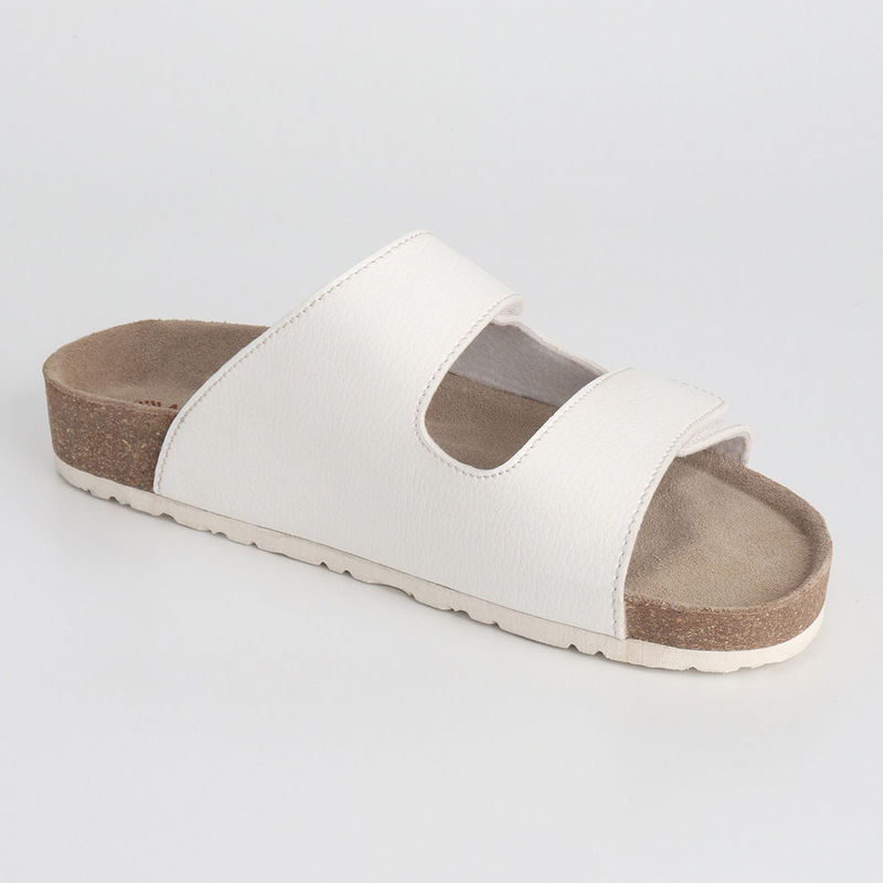 NoStrain Parallel Cork Sandals - Great White (UK 3)