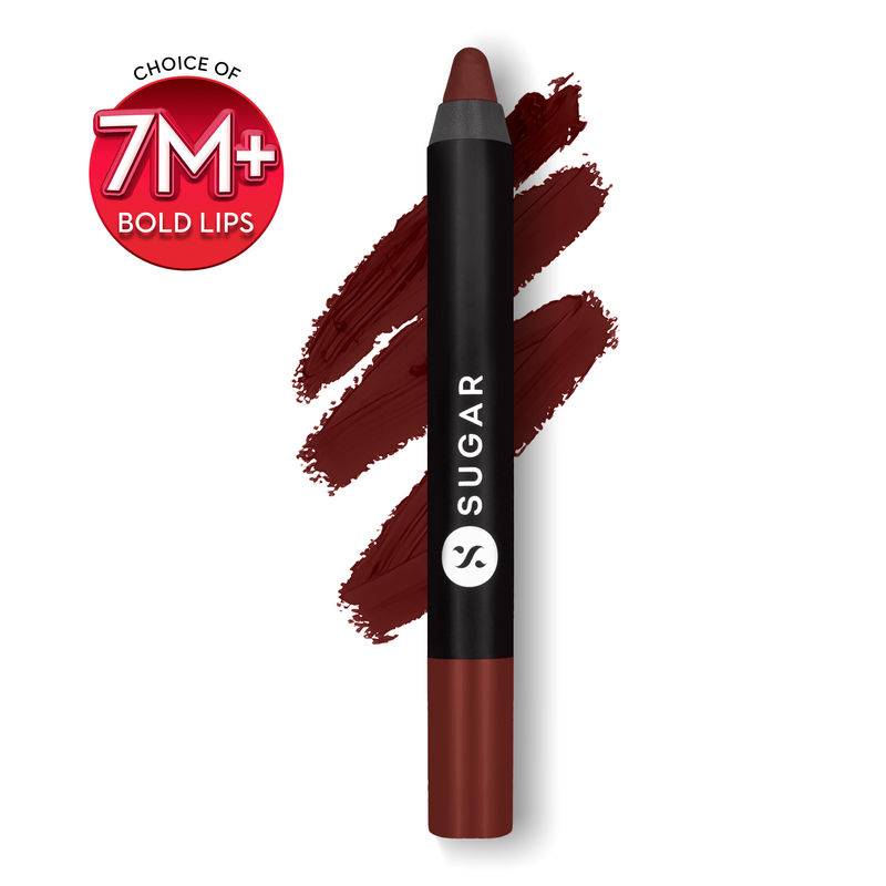 SUGAR Matte As Hell Crayon Lipstick - 13 Murphy Brown (Chocolate Burgundy)