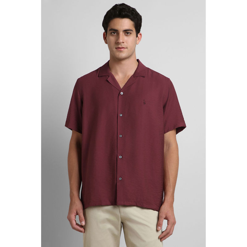 Simon Carter Maroon Casual Shirt (39)