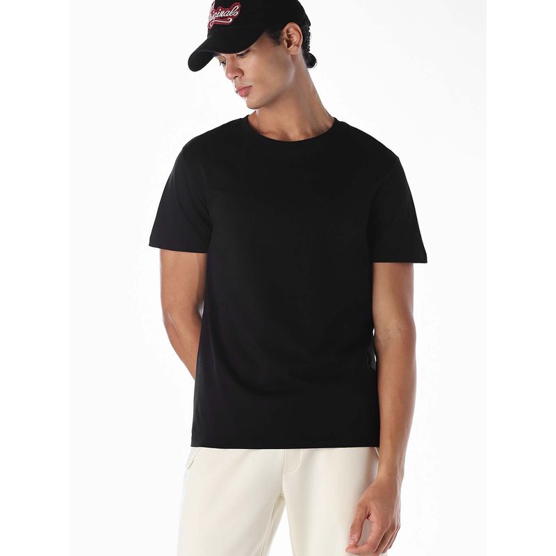 Jack & Jones Men's Regular Fit Black T-Shirt (M)