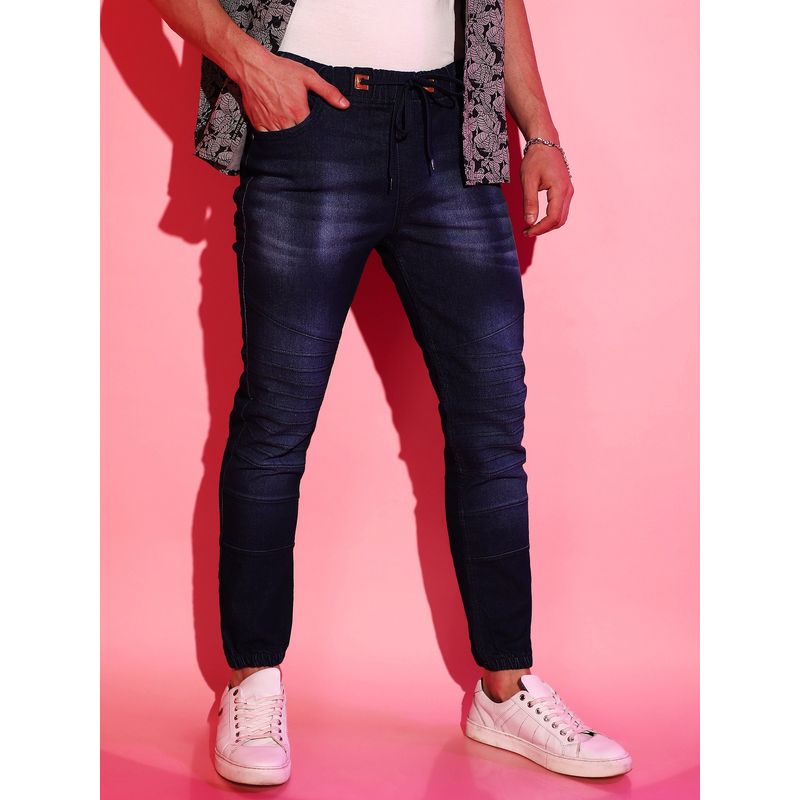 Campus Sutra Men Dark-Wash Skinny Fit Denim Jeans (30)