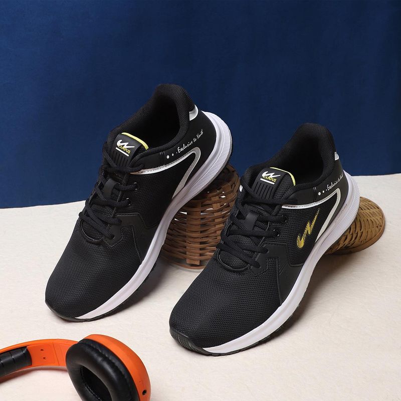 Campus Fred Black Men's Running Shoes (Uk 6)