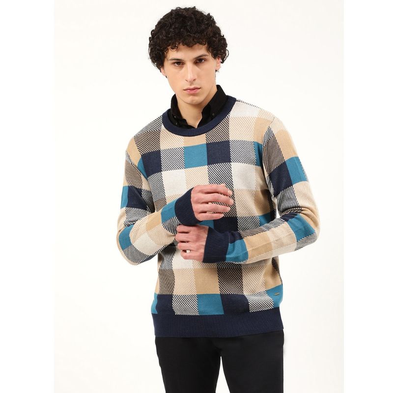 HARSAM Men Multi Solid Sweater (S)