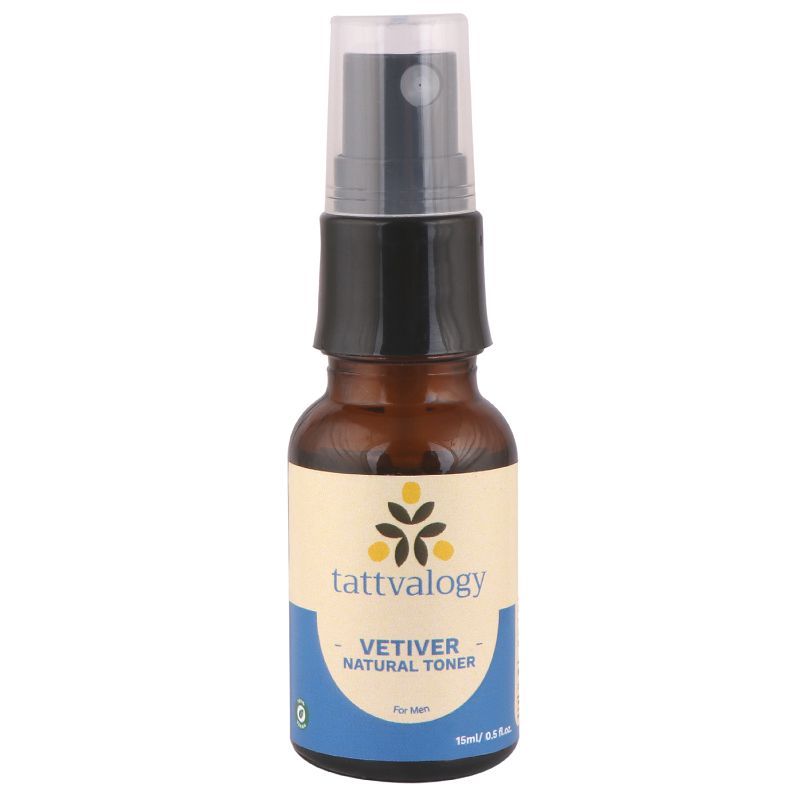 Tattvalogy Steam Distilled Vetiver Hydrosol Cooling Calming Face Floral Water, Alcohol Free