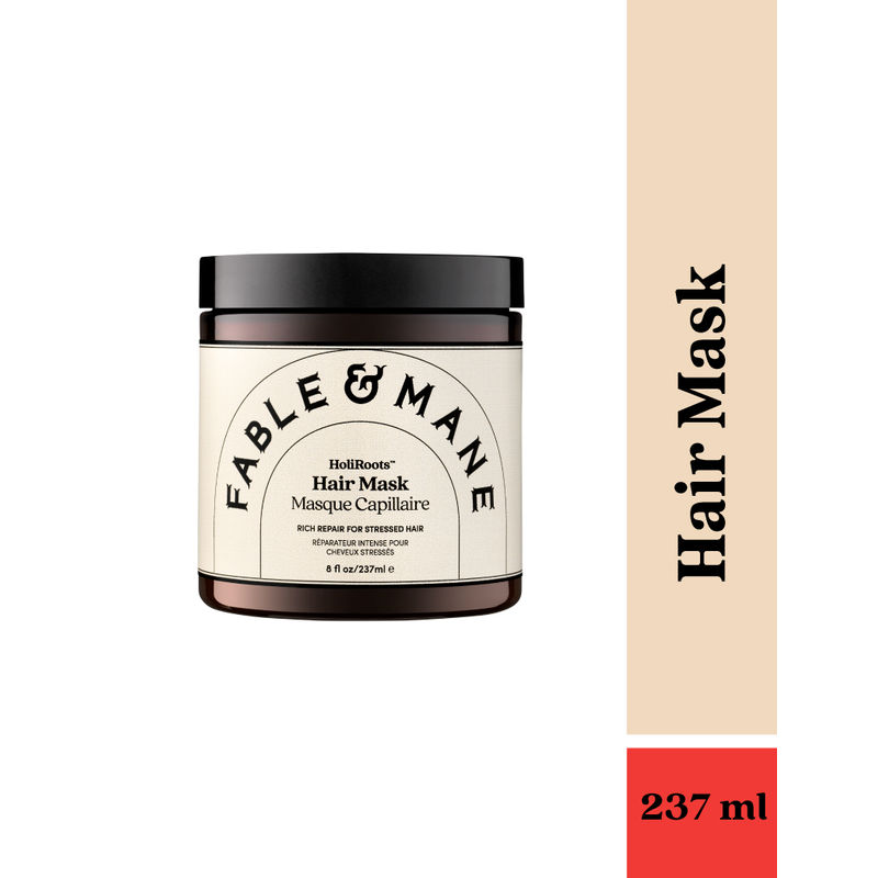 Fable & Mane HoliRoots Repairing Hair Mask For Damaged Hair With Mango Butter Banana & Coconut Cream