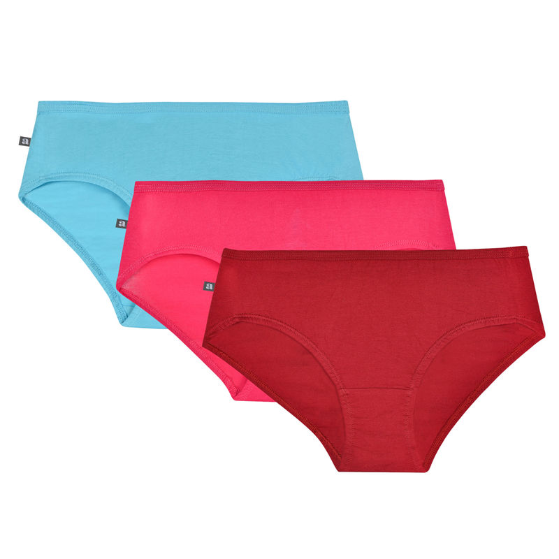 Adira Women's Cotton Panties Pack Of 3 - Multi-Color (XXL)